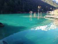 Incredible white and blue in Yulong snow-capped mountain