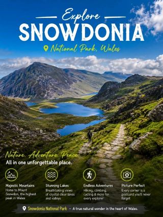 SNOWDONIA 🏔️ Where every trail leads to a view that takes your breath away.
