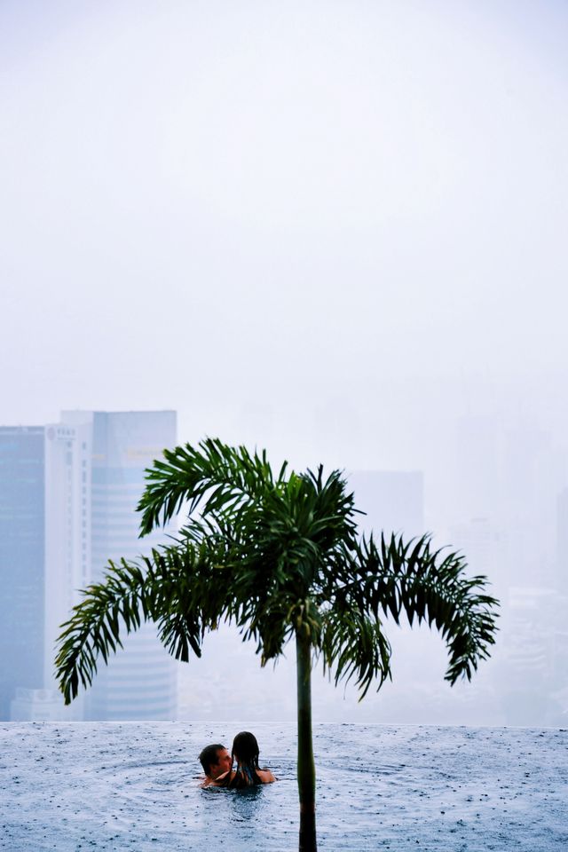 The world's most beautiful infinity pool in the sky.