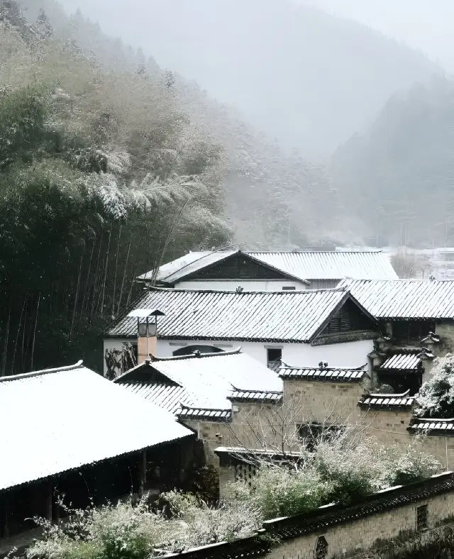 景德鎮三寶村初雪！
