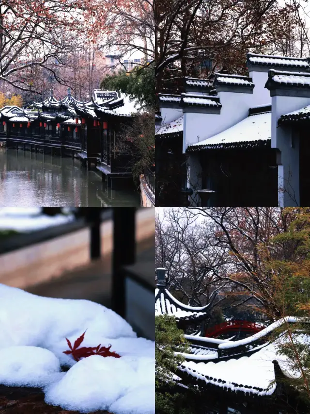 The city of Yangzhou after snowfall| Snow falls a thousand cold