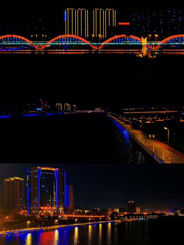 夜泊並州橋（二）——太原·迎澤大橋。