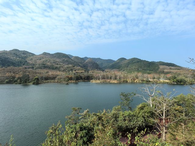昌化江畔木棉賞花碼頭一一木棉紅景區