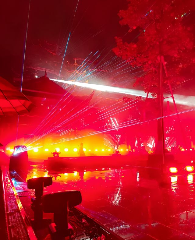 蚩尤九黎城夜景，讓你陶醉的夜世界！