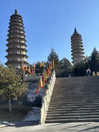 唯美的太原雙塔