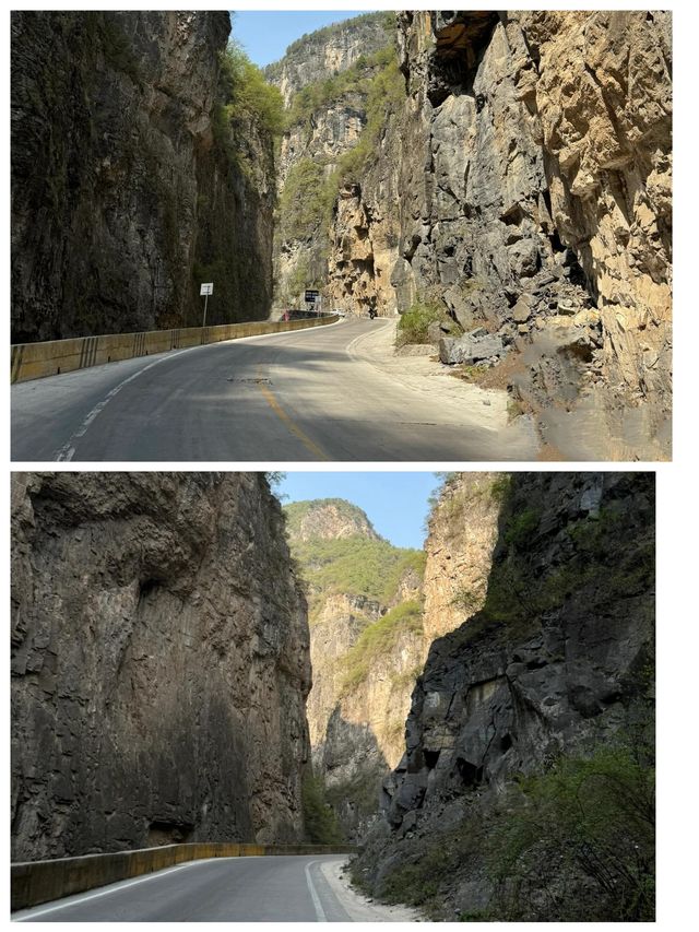 白陉古道蜿蜒曲折之形山道讓人難忘