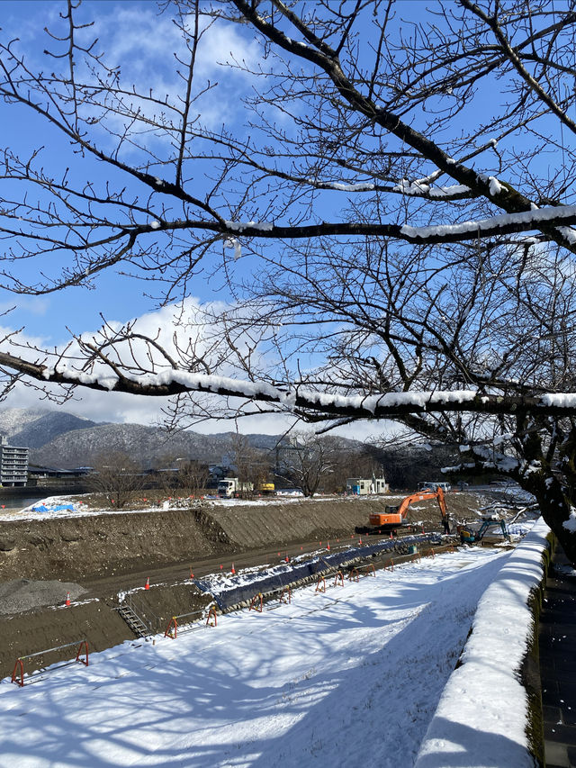 大雪紛飛金華山