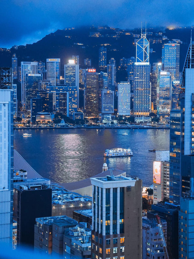 🇭🇰香港的這個藍調時刻封神了‼️真沒白來‼️