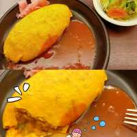 大阪美食｜在爬滿藤蔓的老建築青山大廈裡吃到美味蛋包飯 ！！北極星餐廳 