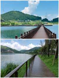 南天湖景區湖光山色山間小徑走走看看心情大好