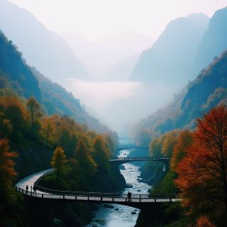 북방의 가을 풍경이 정말 끝내줘요! 보정 운화계곡 신급 미경