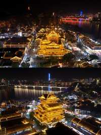 柳州第一景窯埠古鎮,好多變裝小姐姐