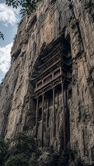 Standing under the Hanging Temple looking up for ten minutes, the ancients were truly audacious