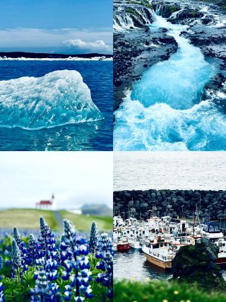Is this blue too fake? No! No filter! This Tiffany blue in Iceland completely captivated me