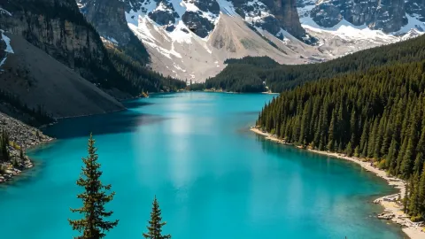 Snow-capped mountains and blue lakes, a view for the ages — traveler post in Alberta