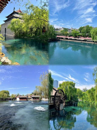 Zhangqiu | Mingshui Ancient City, springs surround the Song-style city, the breeze meets Qingzhao