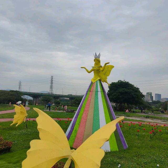 適合親子造訪的地景花海蝴蝶公園