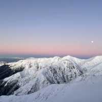 Stunning views on icy mountains 