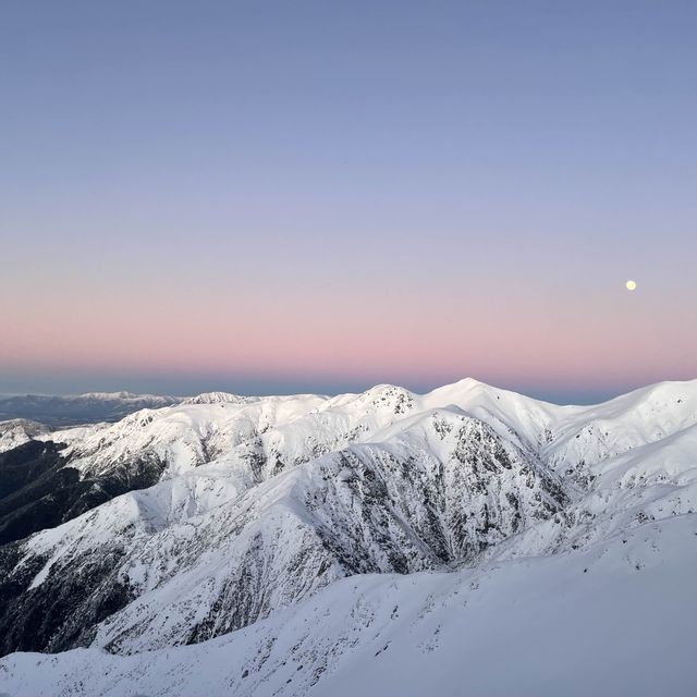 Stunning views on icy mountains 