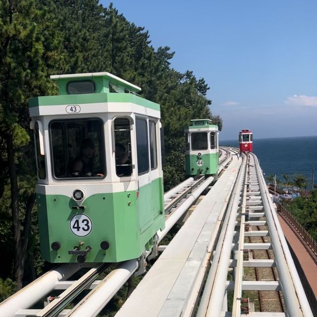 釜山海雲台人氣膠囊列車🥳