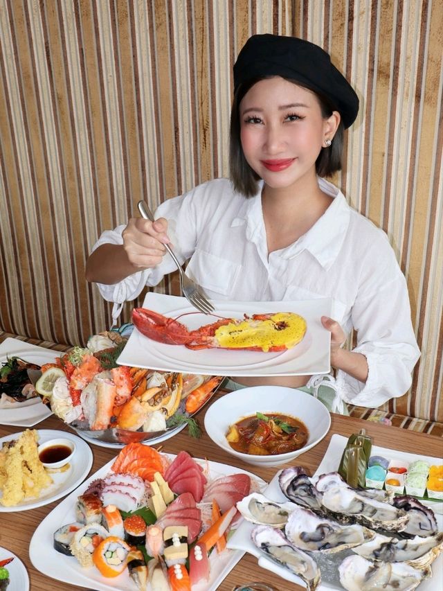grand weekend buffet ไลน์บุฟเฟ่ต์เยอะมาก