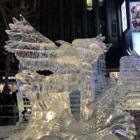 札幌　札幌観光　2023さっぽろ雪まつり　すすきの会場の氷像が芸術だった！
