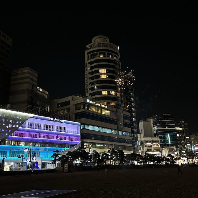 廣安里海灘的燦爛煙火🎆