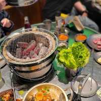 即磨新鮮山葵配烤肉！🍗值得一試！