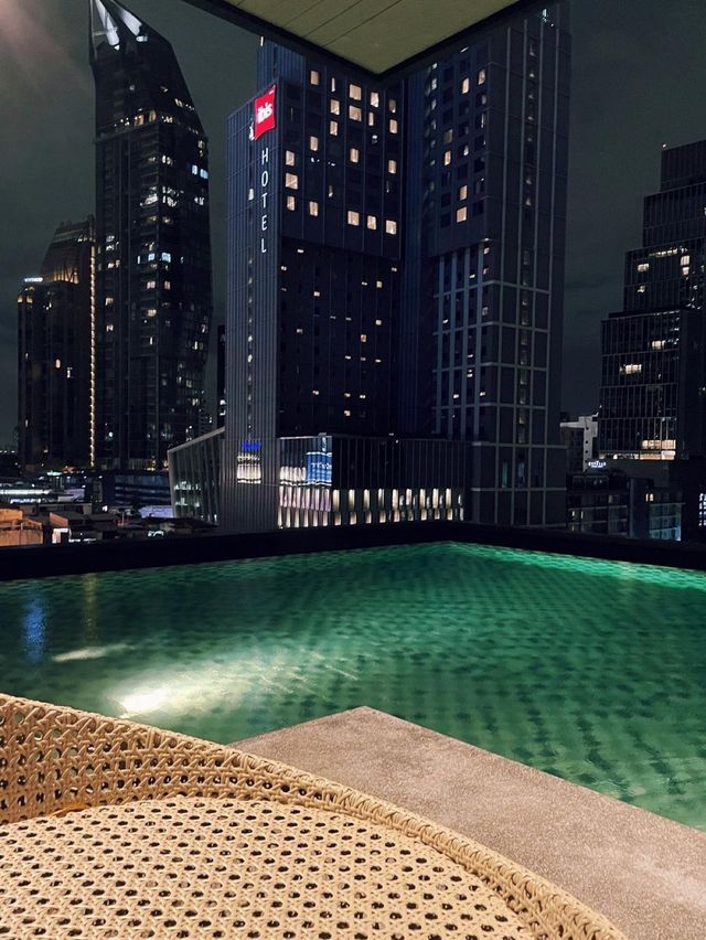 曼谷橡樹套房酒店⚡️市中心夜景，環境高級舒適