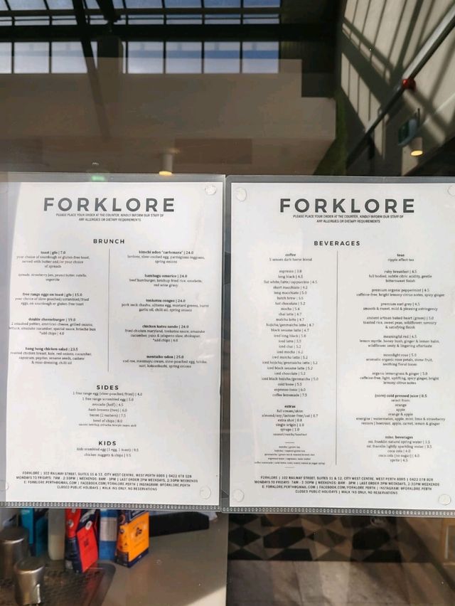 Forklore Cafe Perth