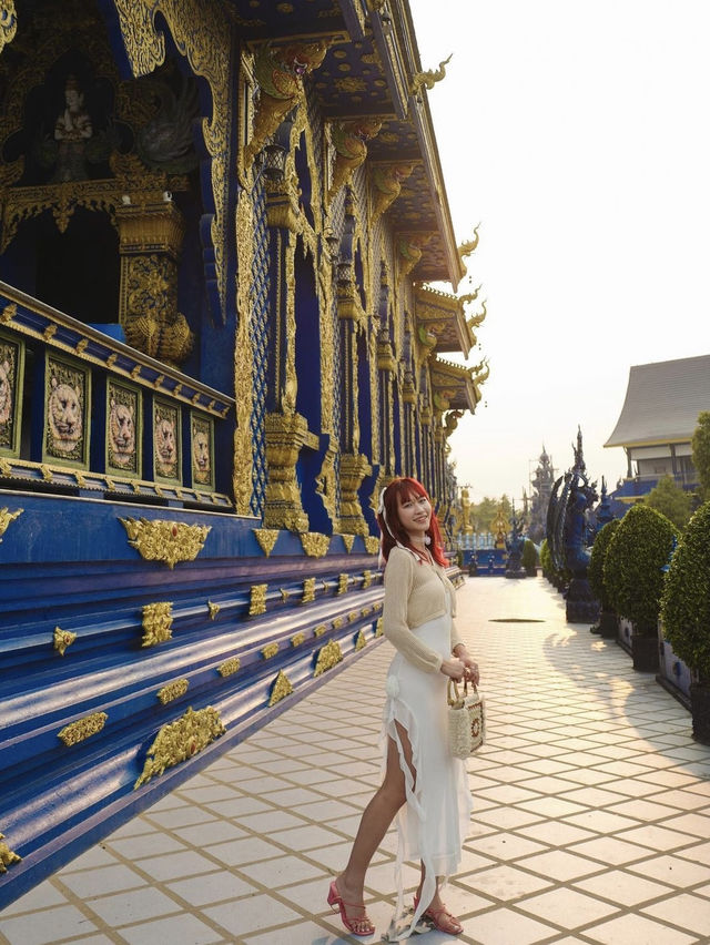 清萊🇹🇭全球唯一藍色廟宇💙