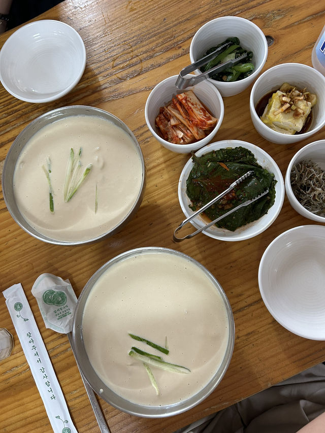 【韓国/宣陵】ミシュラン掲載🥇コングクスが絶品😋ローカル食堂🍴