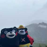 大雨霧霾中的鹿兒島櫻島火山🌋😅