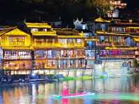 Fenghuang Ancient Town at Night: A Dreamlike Riverside Escape