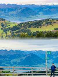 Embracing the Mystique of Rigi Kulm on a Gloomy Alpine Day