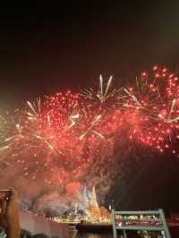 Countdown new year at Wat Arun