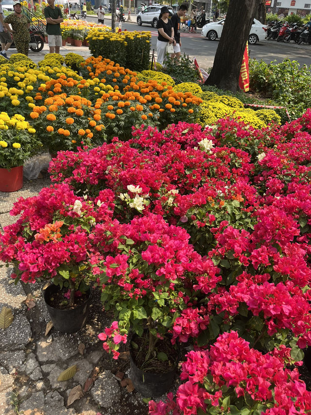 🌸 Ho Chi Minh City Flower Markets | A Burst of Color for Tết 🌿✨