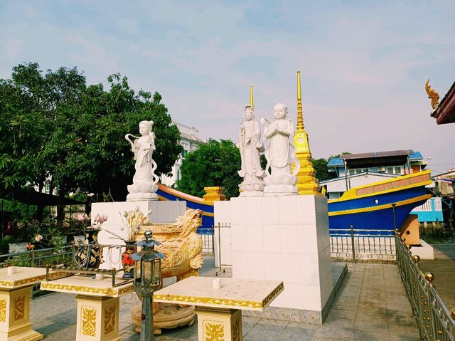 泰國曼谷湄南河畔皇家古跡寺廟文青藝術水上市場一日遊行程，湄南河秀麗風光，適合打卡拍照📸