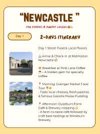 Newcastle itinerary 
