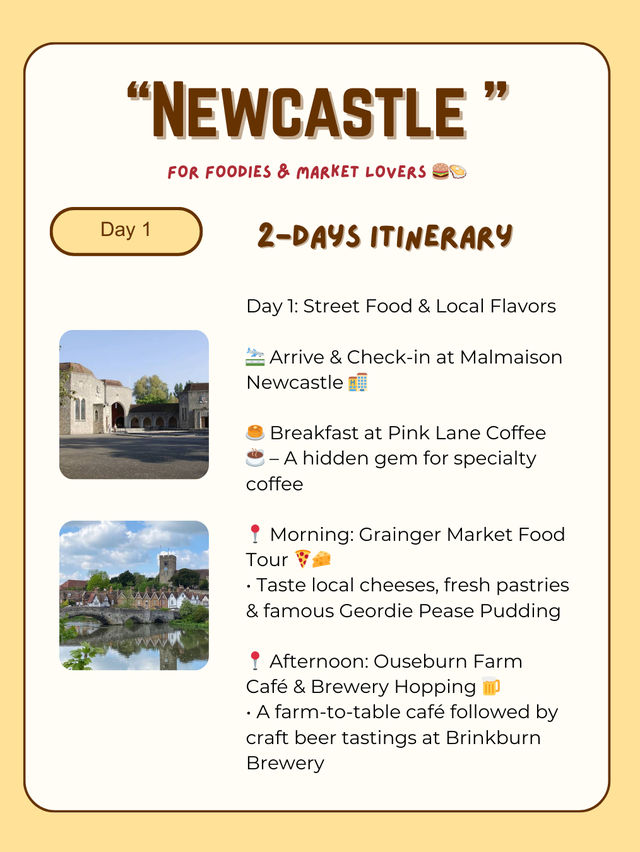 Newcastle itinerary 