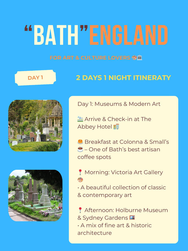 Bath itinerary for First-Time Visitors 🏛️