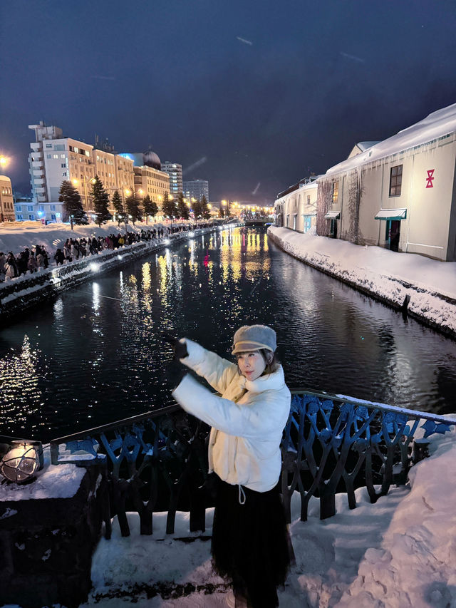 เดินเล่นคลองโอตารุกลางคืน ช่างหนาวเหน็บ❄️