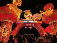 Guangzhou Lantern Festival CN tower tulip garden and 3D ad