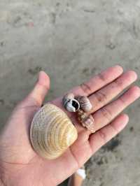 นั่งเล่นกินข้าวริมทะเลหาดบางแสนกับครอบครัว