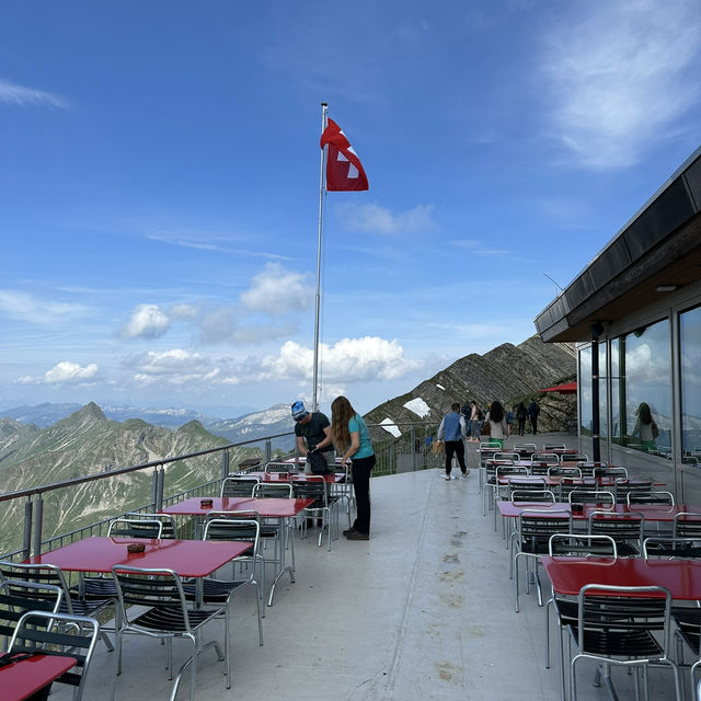 Staying a night at Hotel Rothorn Kulm gets to enjoy the view of the mountains and valleys