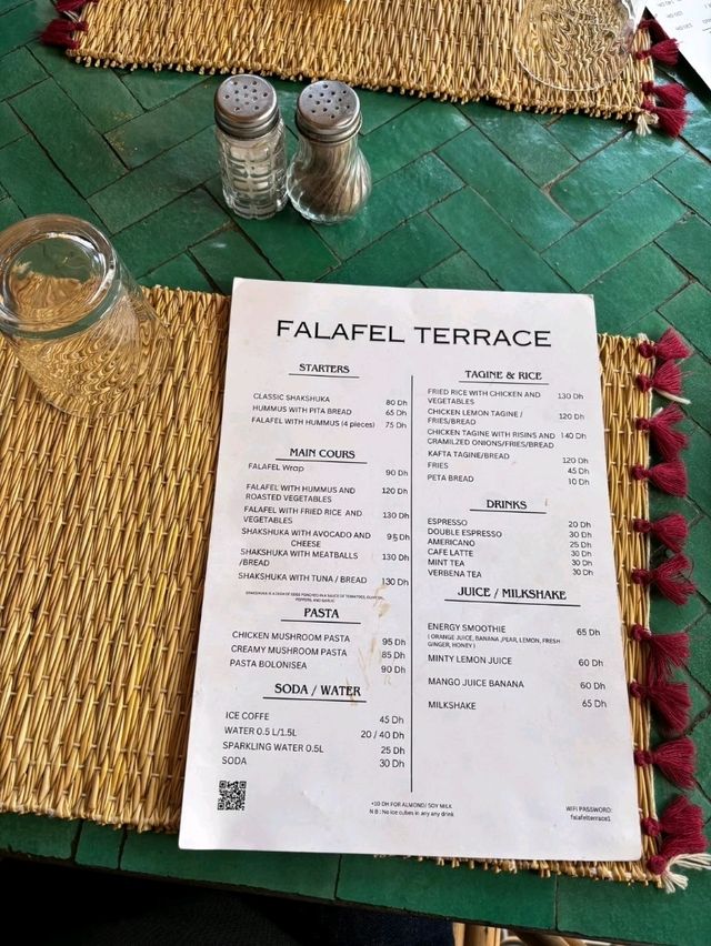 マラケシュで美味しいファラフェルを🌿【Falafel Terrace - マラケシュ】