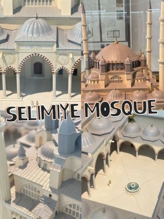 Miniature of Selimiye Mosque: Ottoman Elegance in Small Form