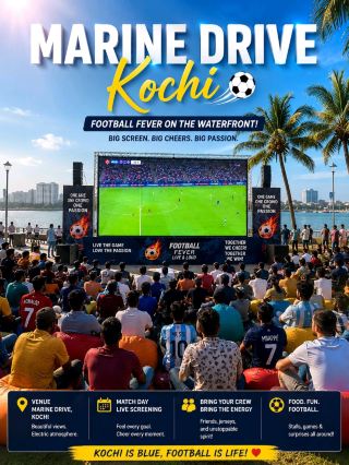 #myfootballnight 
🌴⚽ Kochi – Where Football Passion Meets Kerala's Coastal Beauty! 🇮🇳

Looking for the perfect destination to enjoy football on a giant screen while exploring one of India's most beautiful coastal cities? Kochi (Cochin) is the place to be! From the iconic Marine Drive waterfront to historic streets, beaches, delicious seafood, and vibrant football culture, Kochi offers an unforgettable experience.

🌟 Why Visit Kochi?

⚽ Watch football on giant screens at Marine Drive and fan events
🌊 Enjoy breathtaking waterfront views and cool sea breeze
🦞 Taste authentic Kerala seafood and local delicacies
🚢 Experience Kerala's famous backwaters and sunset cruises
📸 Explore centuries-old heritage and colorful streets

📍 Top Attractions

🌴 Marine Drive
🎣 Fort Kochi & Chinese Fishing Nets
⛪ St. Francis Church
🏰 Mattancherry Palace (Dutch Palace)
🕍 Jew Town & Paradesi Synagogue
🌊 Cherai Beach
🚤 Kochi Backwaters & Houseboat Cruises
🎢 Wonderla Kochi
🏛️ Hill Palace Museum
🛍️ Lulu Mall Kochi

✈️ How to Reach

🛫 By Air: Cochin International Airport (COK) – about 30 km from the city.
🚆 By Train: Ernakulam Junction (South) and Ernakulam Town (North) connect Kochi with major Indian cities.
🚌 By Road: Excellent highway connectivity from Bengaluru, Chennai, Coimbatore, Mangalore, and other cities.

📅 Best Time to Visit

🌤️ October to March – Pleasant weather, sightseeing, waterfront walks, and the perfect season for outdoor football screenings.

💡 Travel Tips

✅ Use Metro, ferry, and auto-rickshaws for convenient travel.
✅ Try Kerala seafood, appam with stew, and local fish curry.
✅ Visit Fort Kochi early morning or evening for the best views.
✅ Carry light cotton clothing and stay hydrated.

⚽ Whether you're a football fan, history lover, foodie, or nature enthusiast, Kochi offers the perfect combination of culture, adventure, and unforgettable football vibes.

❤️ Kochi isn't just a city—it's where football, heritage, and coastal beauty come together!

#Kochi  #Kerala  #MarineDriveKochi  #FootballFans  #TravelKerala  #FortKochi  #ChineseFishingNets  #Backwaters  #ExploreIndia  #TravelGoals  #FootballFestival  #SurmaiDuniya 