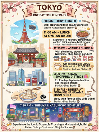 只有24小時在東京？這裡有終極一日遊行程