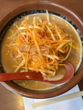 白Tシャツの天敵！春日部ドライブで必食の「田所商店」、爆盛りネギ味噌ラーメンと不思議な味噌アイス。